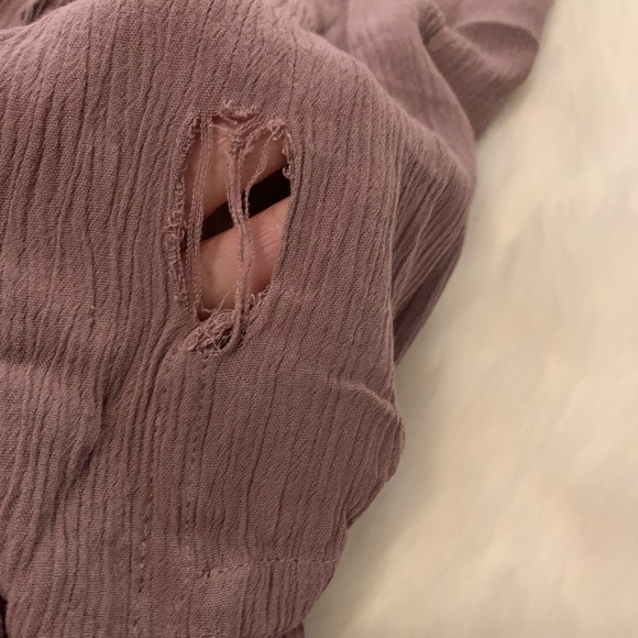 SYKE Joy KIMONO Mauve Swim Cover-up One Size Tassel Tie - Picture 7 of 15